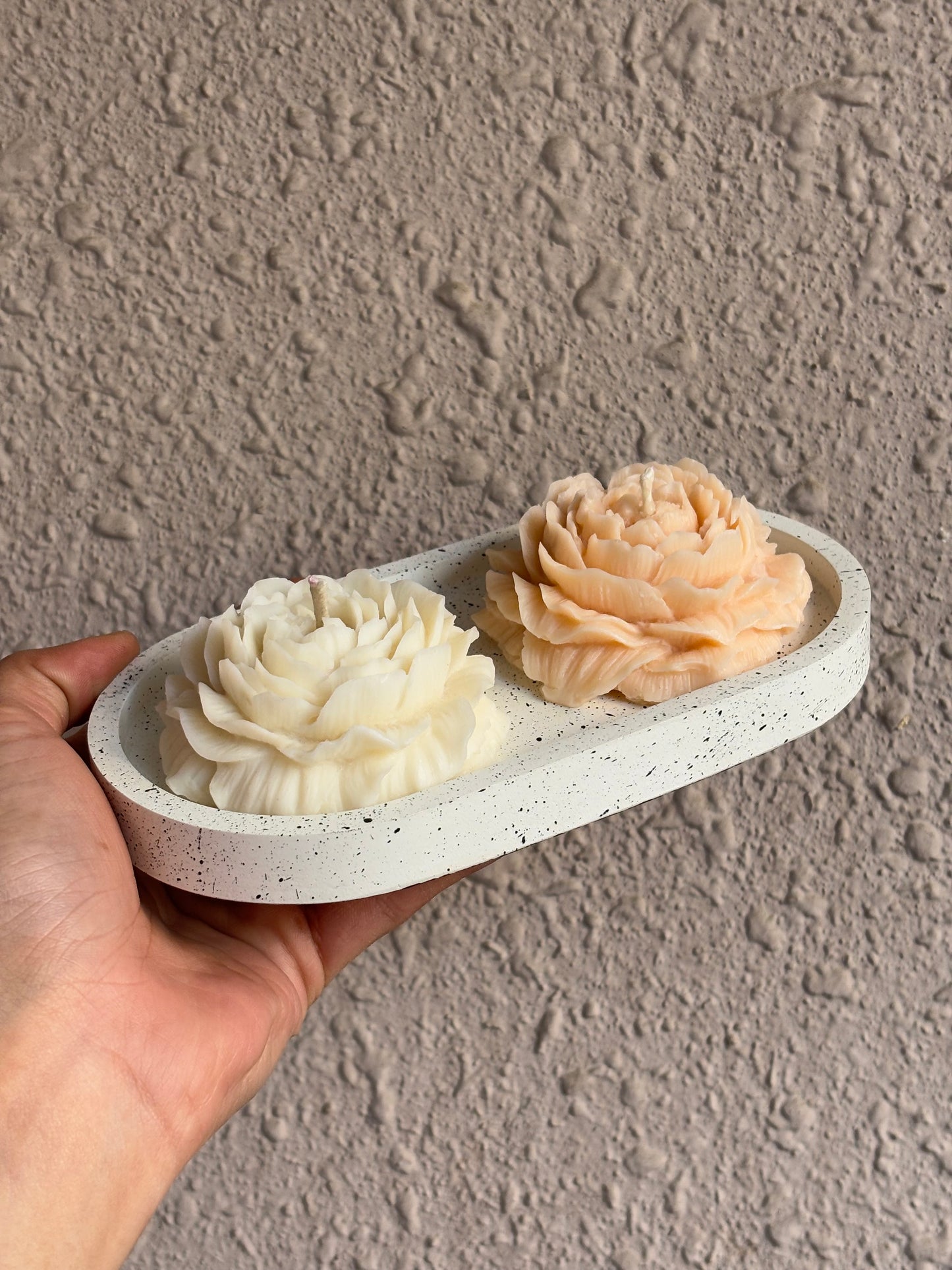 Peony Flower Candle