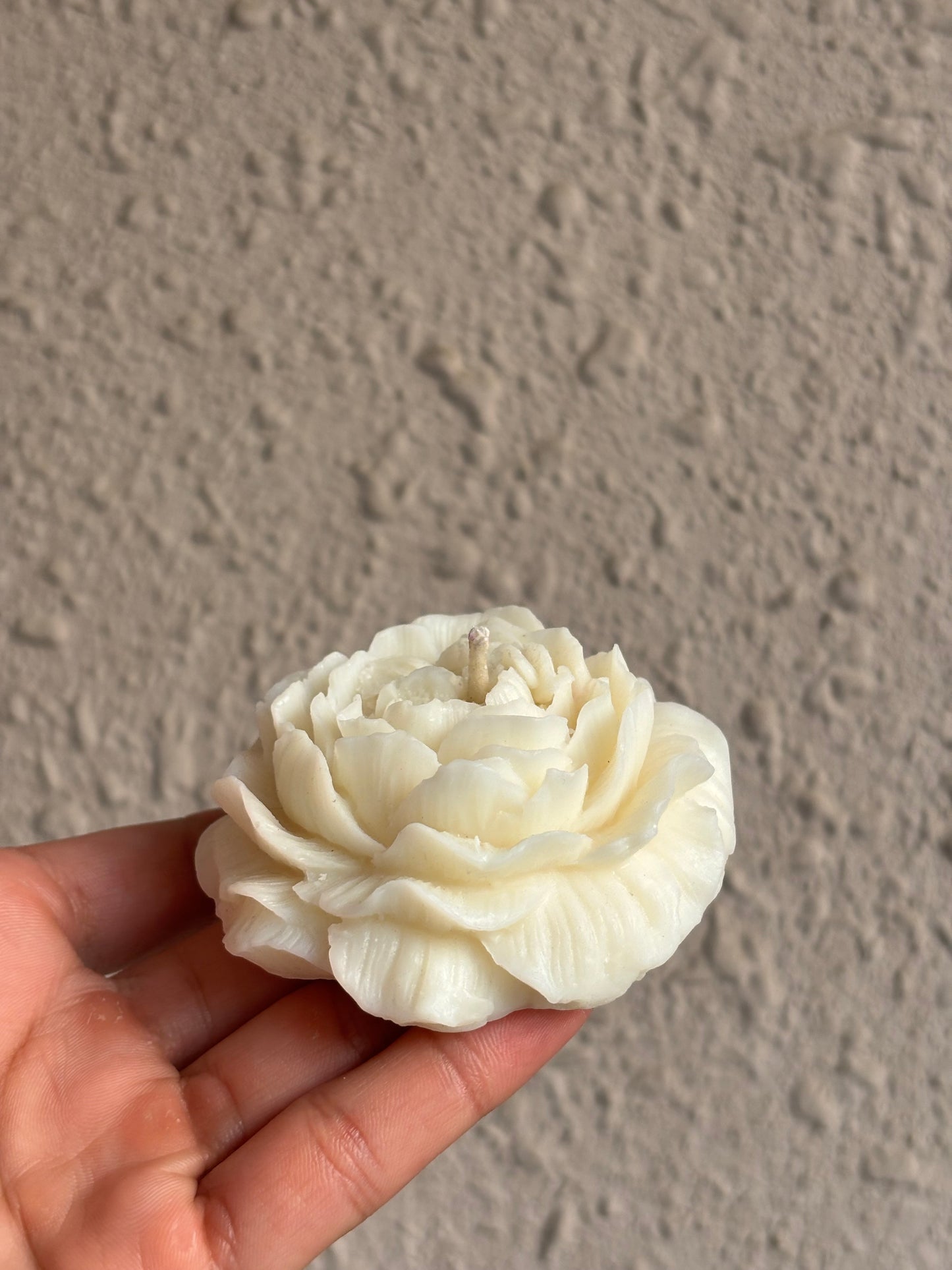 Peony Flower Candle