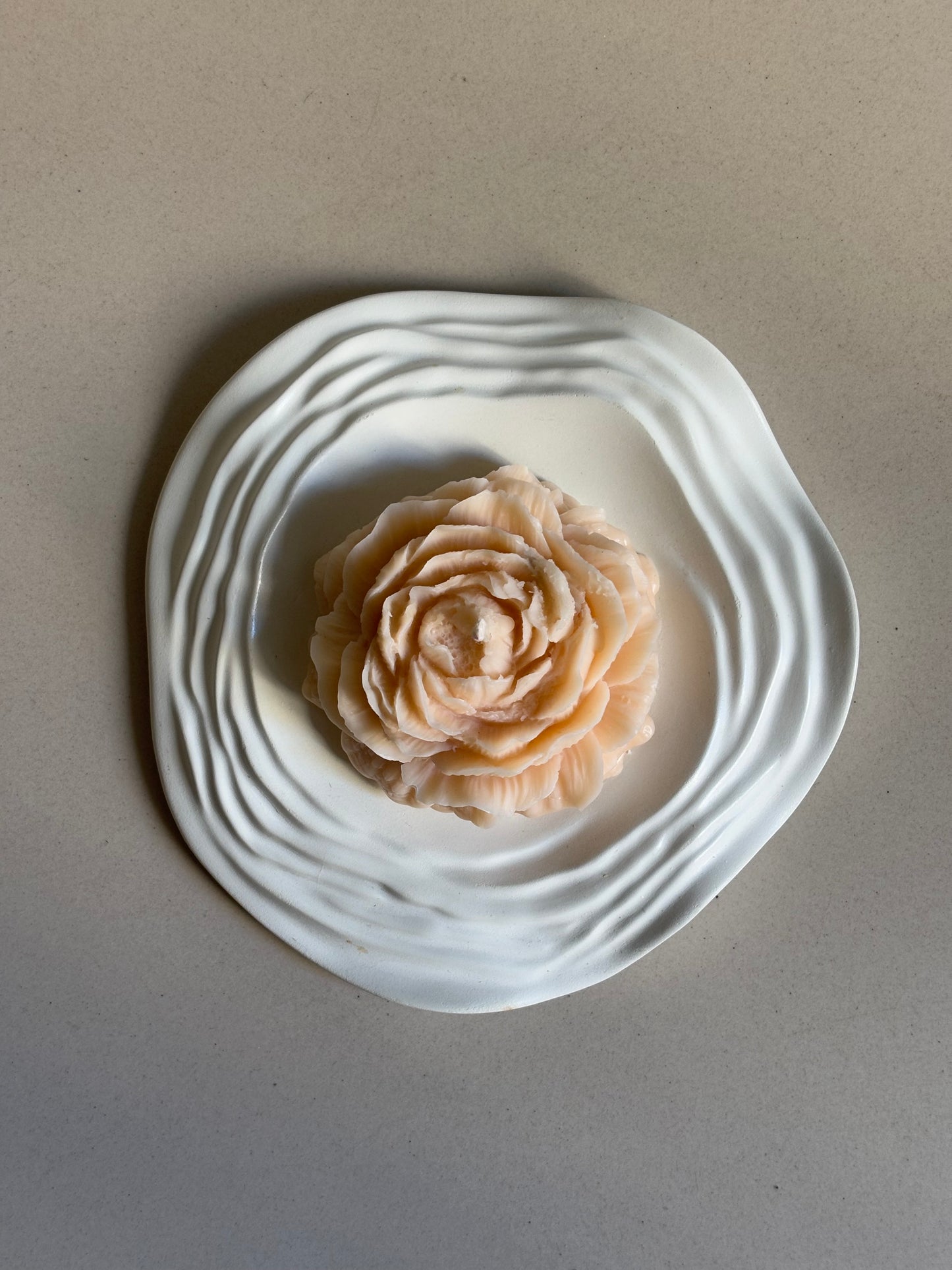 Peony Flower Candle